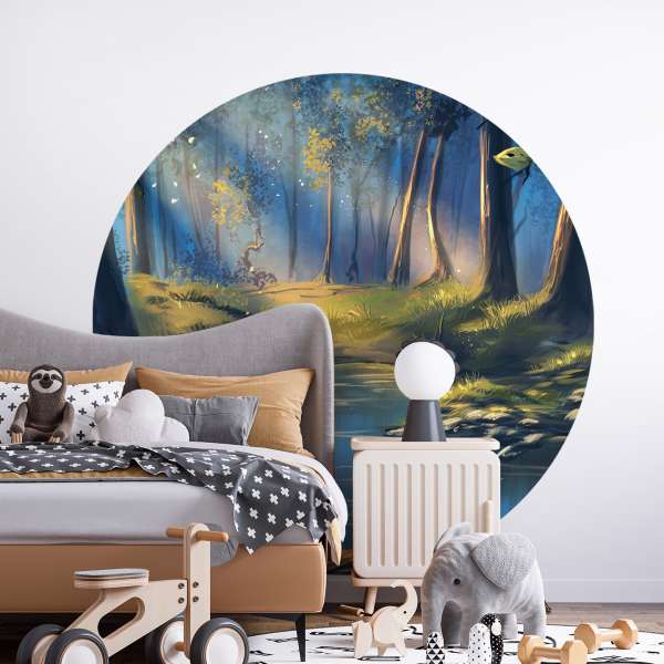 Fantasy les po ránu - ilustrace