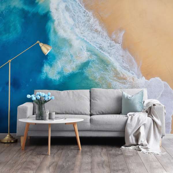 Pohled shora na pobřeží